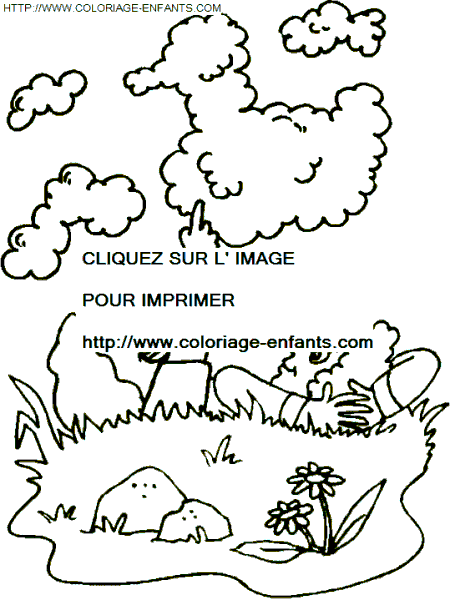 coloriage Nature Vacances