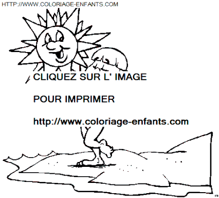 coloriage Nature Vacances