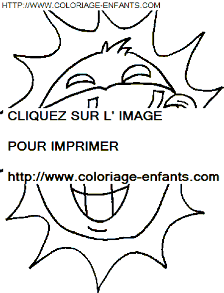 coloriage Nature Vacances