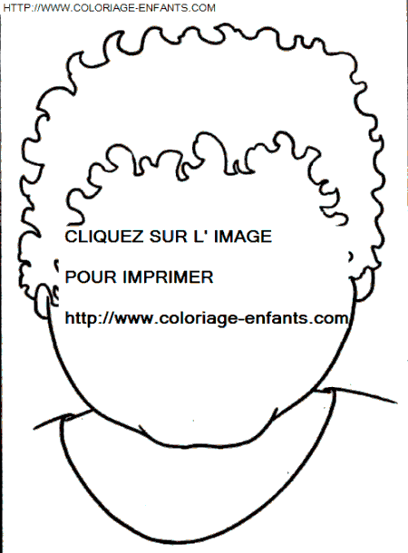 coloriage Nature Visages