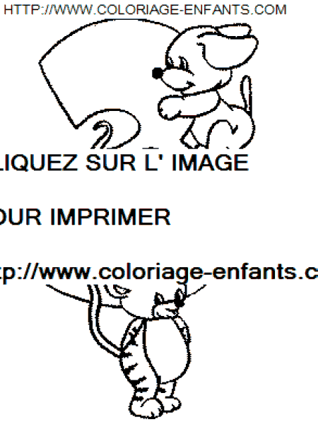 coloriage Nombres Chiffres