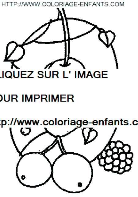 coloriage nombres fruits chiffre0