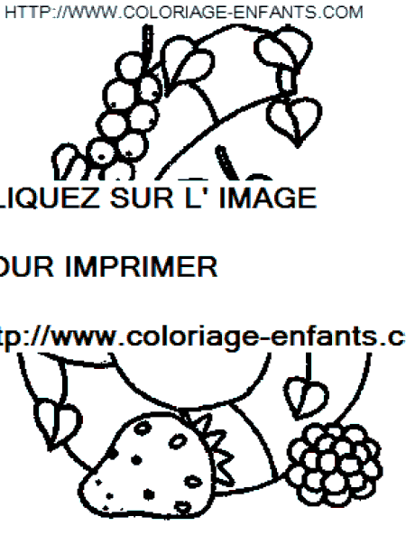 coloriage nombres fruits chiffre6