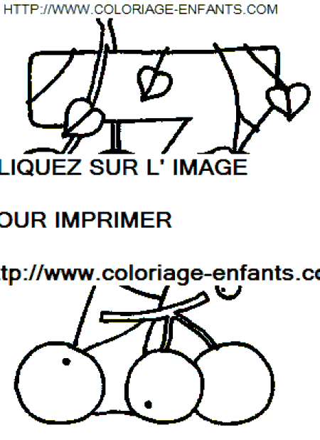 coloriage nombres fruits chiffre7