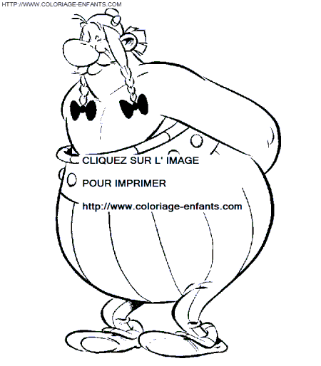 coloriage obelix