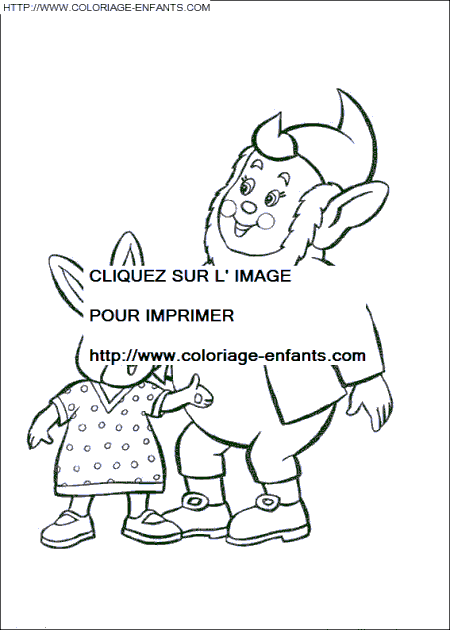 coloriage oui oui potiron et la dame lapin