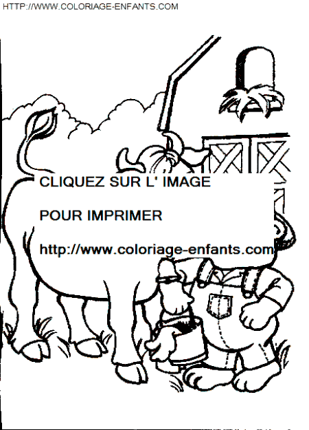 coloriage ours fermier