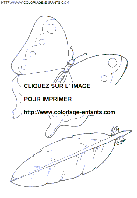 coloriage papillons