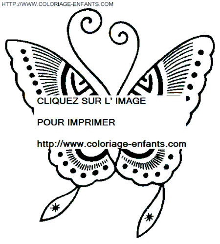 coloriage papillons