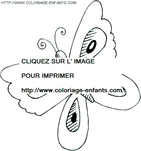 coloriage papillons