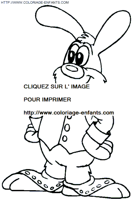 coloriage paques lapin elegant