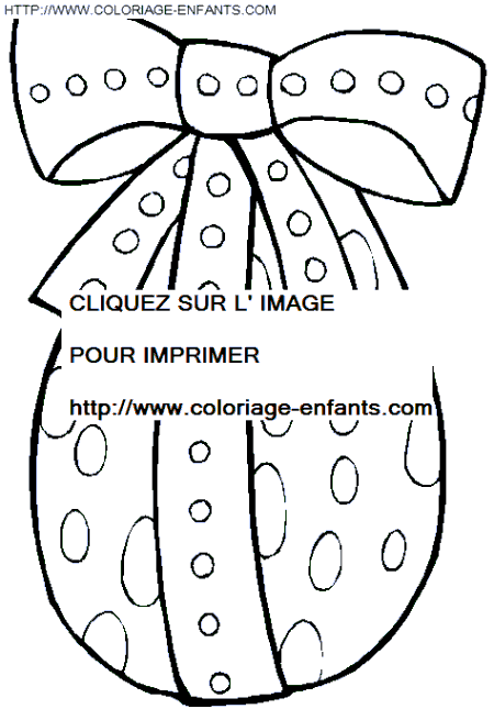 coloriage paques un joli oeuf de chocolat