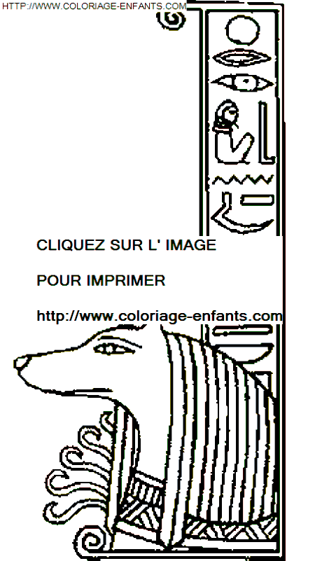 coloriage Pays Egypte