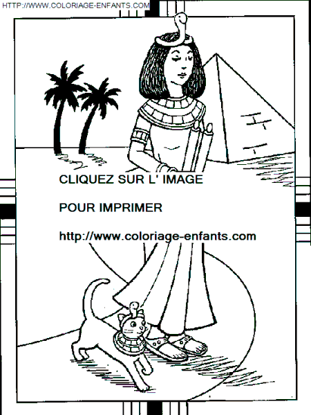 coloriage Pays Egypte