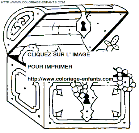 coloriage pirate tresor