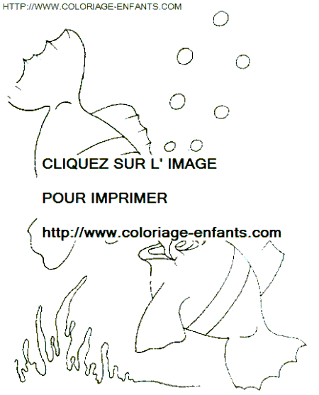 coloriage poissons