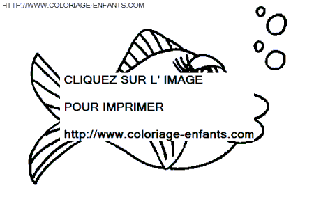 coloriage poissons