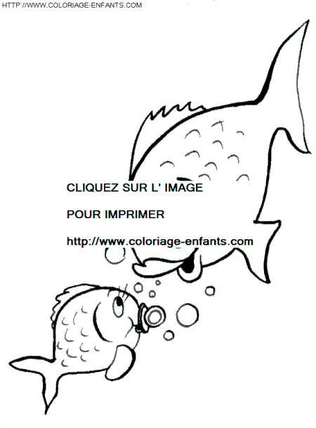 coloriage poissons