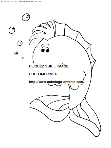 coloriage poissons