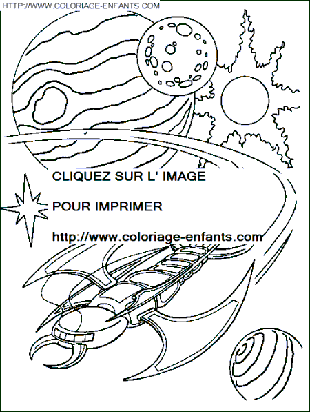 coloriage power rangers engin venant de la galaxie