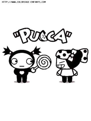 coloriage Pucca