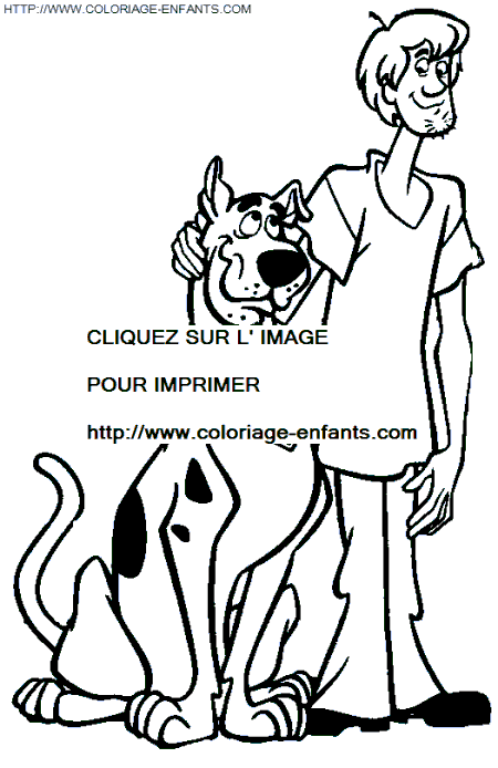 coloriage scoobydoo et son ami samy