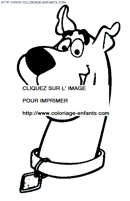 coloriage scoobydoo tout beau