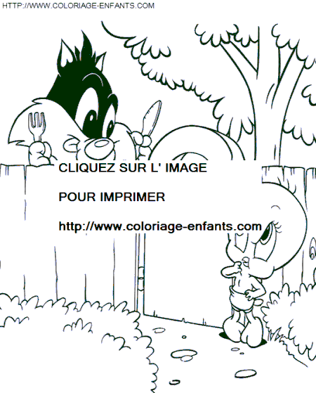 coloriage baby looney tunes