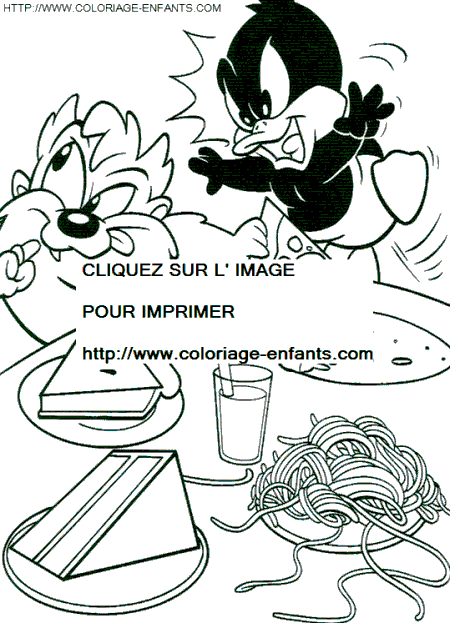 coloriage baby looney tunes