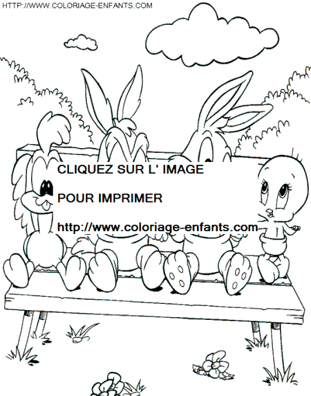 coloriage baby looney tunes