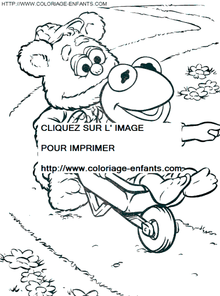 coloriage baby muppets