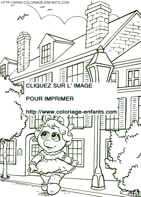 coloriage baby muppets