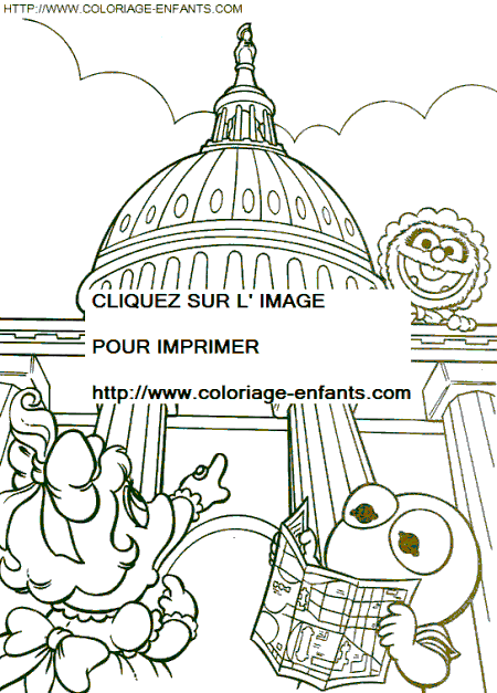 coloriage baby muppets