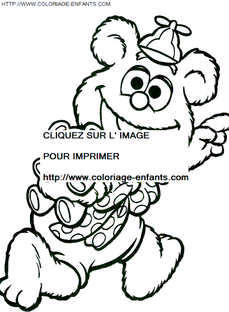 coloriage baby muppets