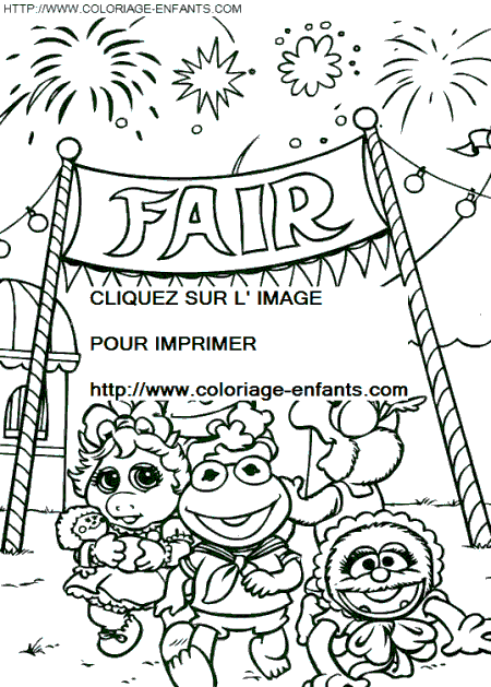 coloriage baby muppets