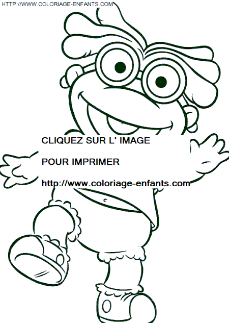 coloriage baby muppets