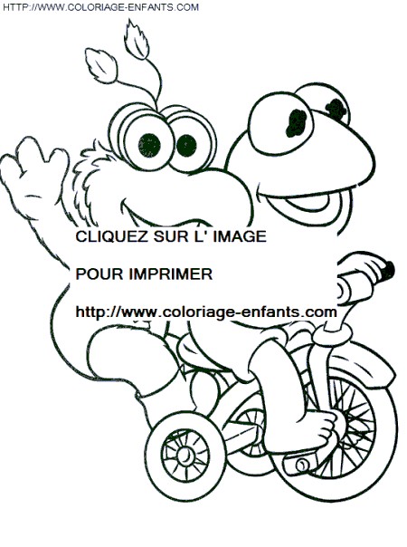 coloriage baby muppets