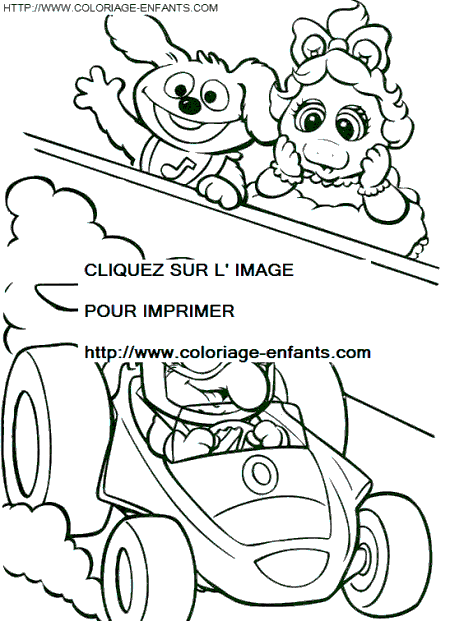 coloriage baby muppets