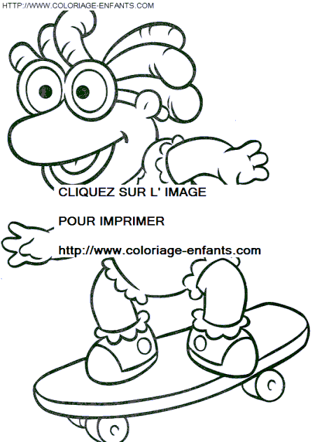 coloriage baby muppets