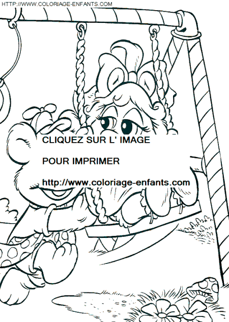 coloriage baby muppets