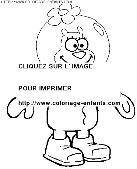 coloriage serie tv bob eponge et ses amis