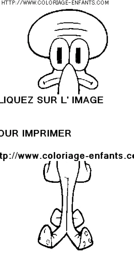 coloriage serie tv bob eponge et ses amis