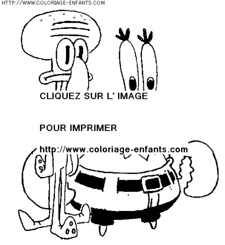 coloriage serie tv bob eponge et ses amis