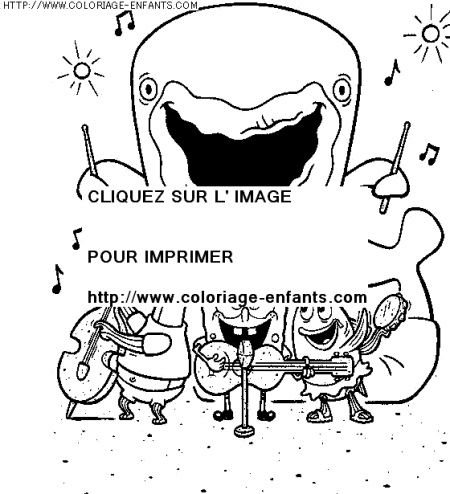 coloriage serie tv bob eponge et ses amis