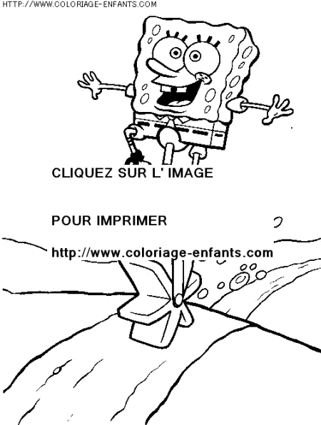 coloriage serie tv bob eponge et ses amis