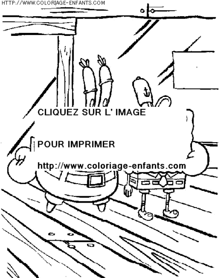 coloriage serie tv bob eponge et ses amis