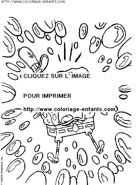 coloriage serie tv bob eponge et ses amis