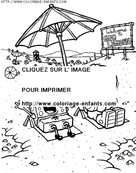 coloriage serie tv bob eponge et ses amis