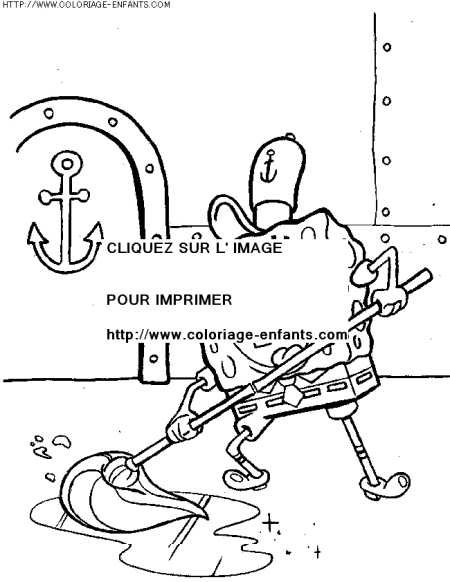 coloriage serie tv bob eponge et ses amis