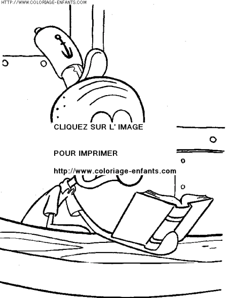 coloriage serie tv bob eponge et ses amis